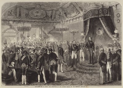 Día de Año Nuevo en París, la recepción del Senado Francés por el Emperador Napoleón III de Gustave Janet